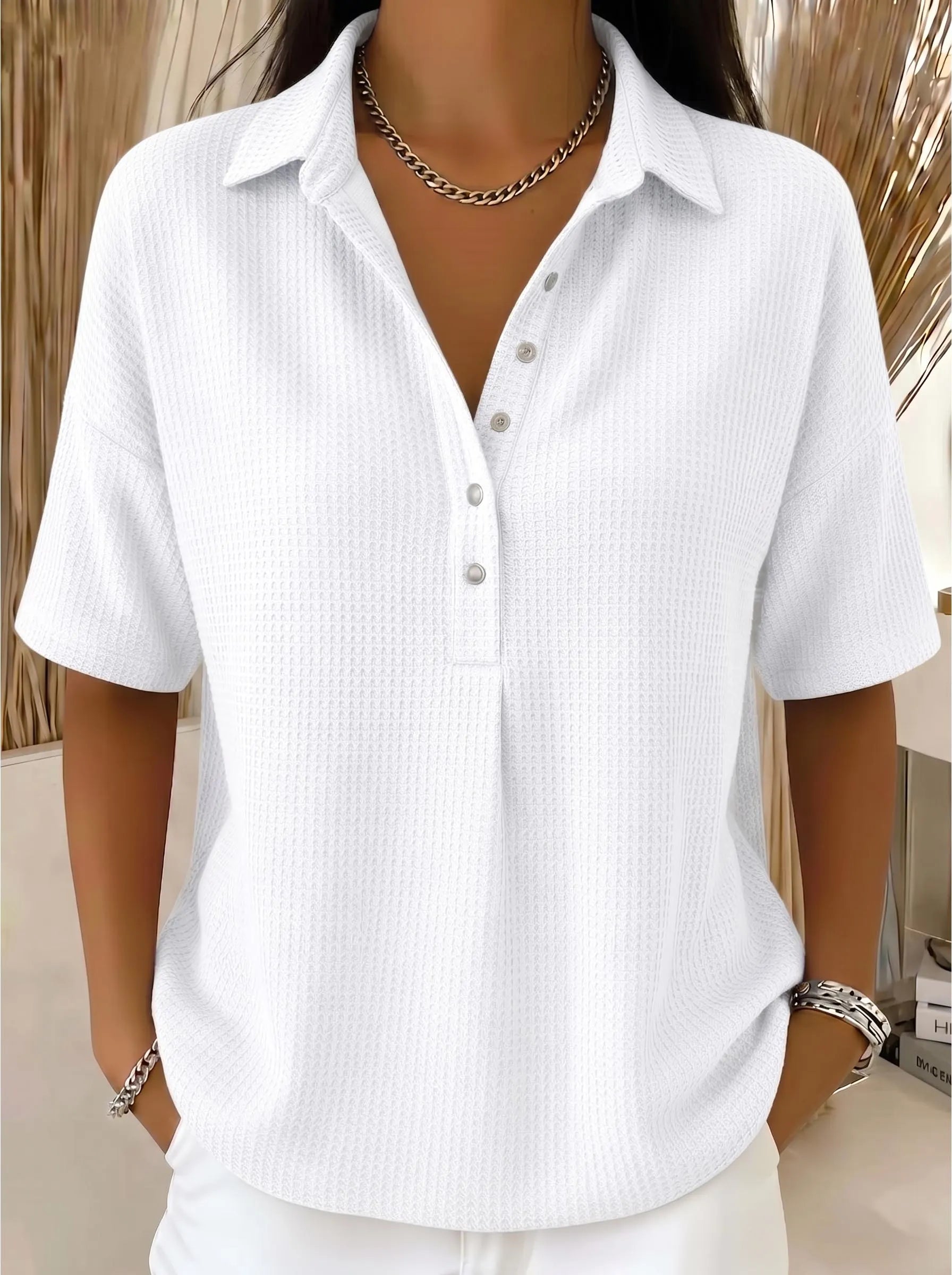 CLEARANCE SALEš„ Women's Air-Knit Polo Sweater