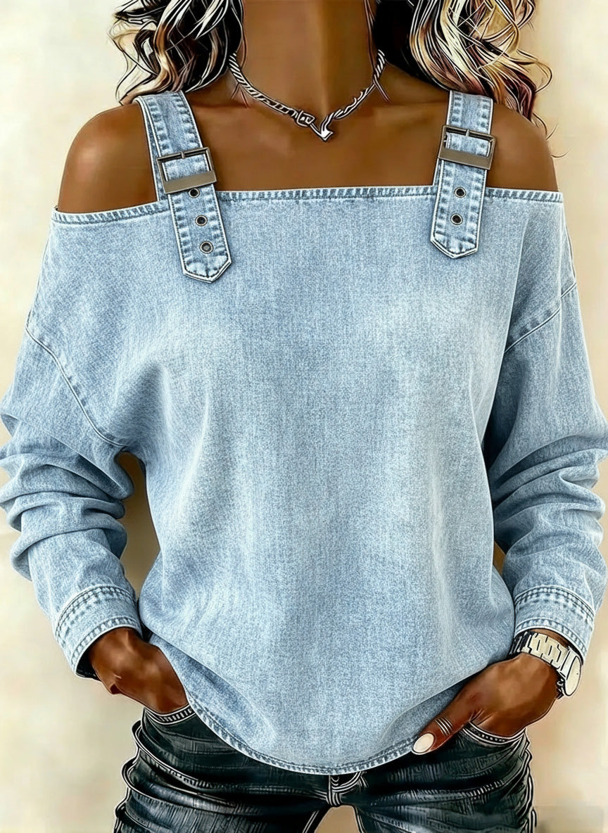 New Arrivals🔥 Women's Sleeveless Denim Shirt