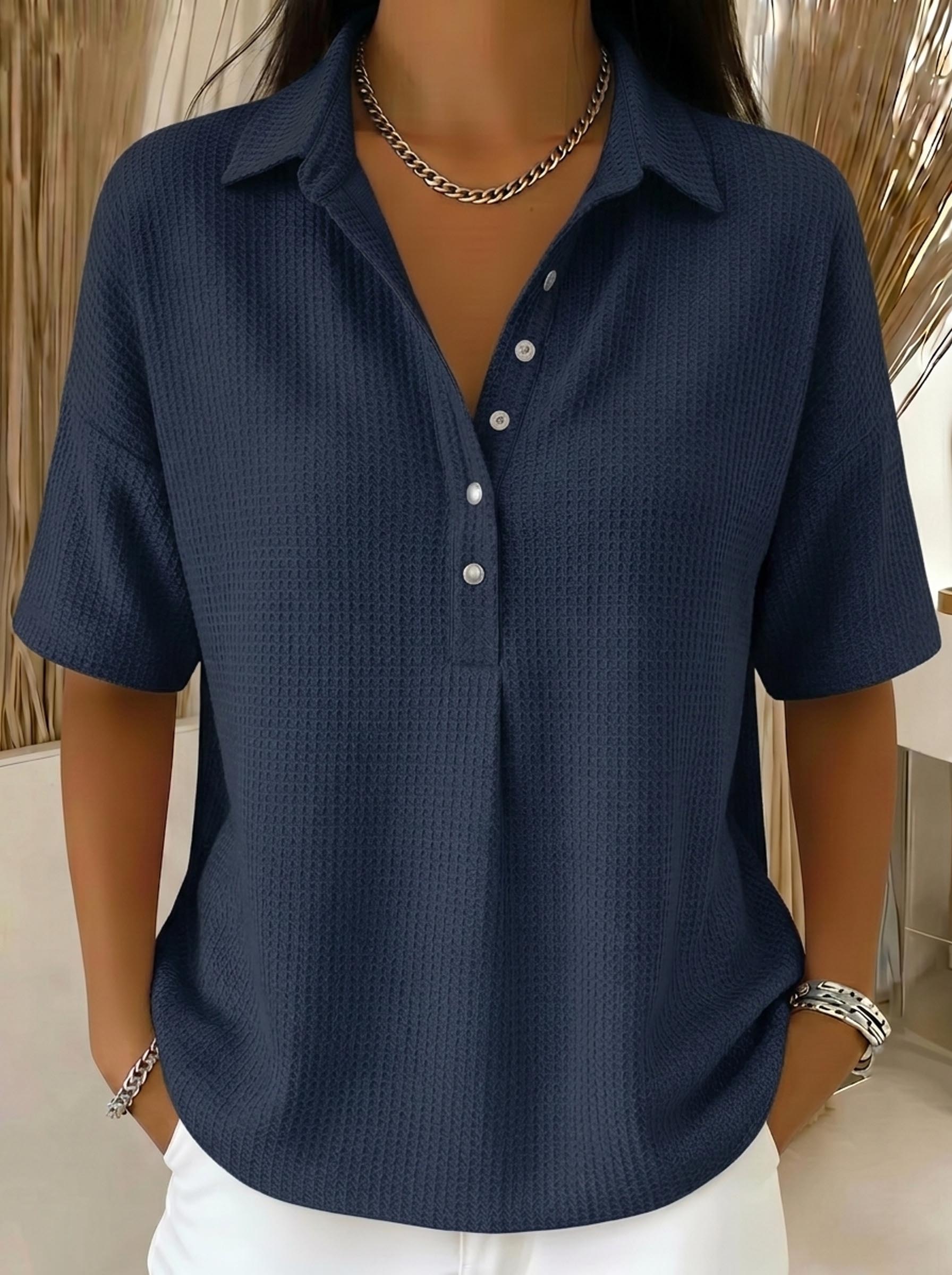 CLEARANCE SALEš„ Women's Air-Knit Polo Sweater