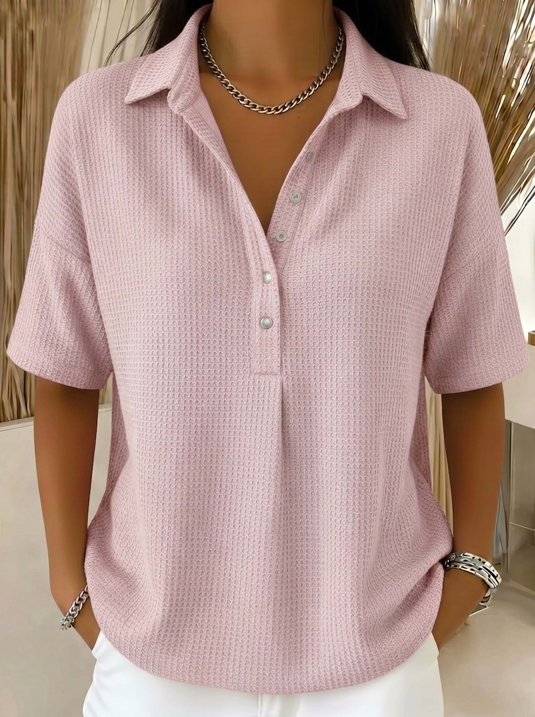CLEARANCE SALEš„ Women's Air-Knit Polo Sweater