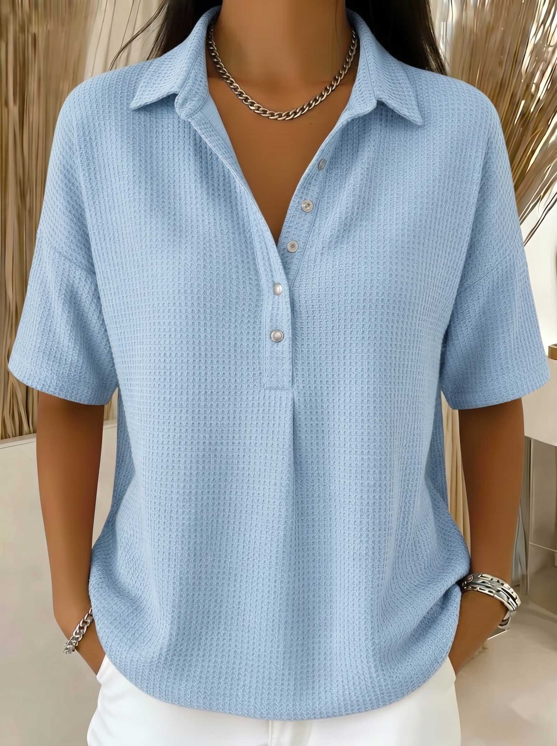 CLEARANCE SALEš„ Women's Air-Knit Polo Sweater