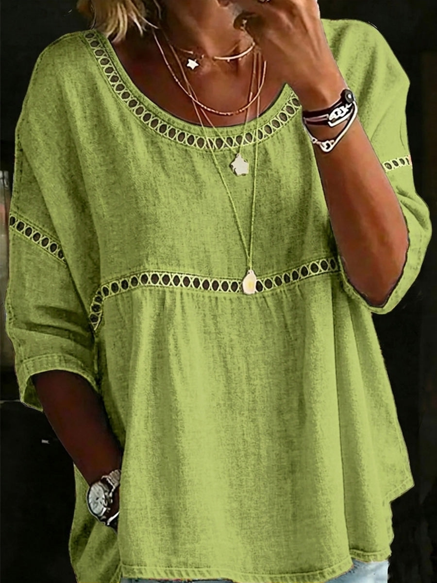New Arrivals🔥 Women's Vintage Casual Loose Linen Blouse Shirt