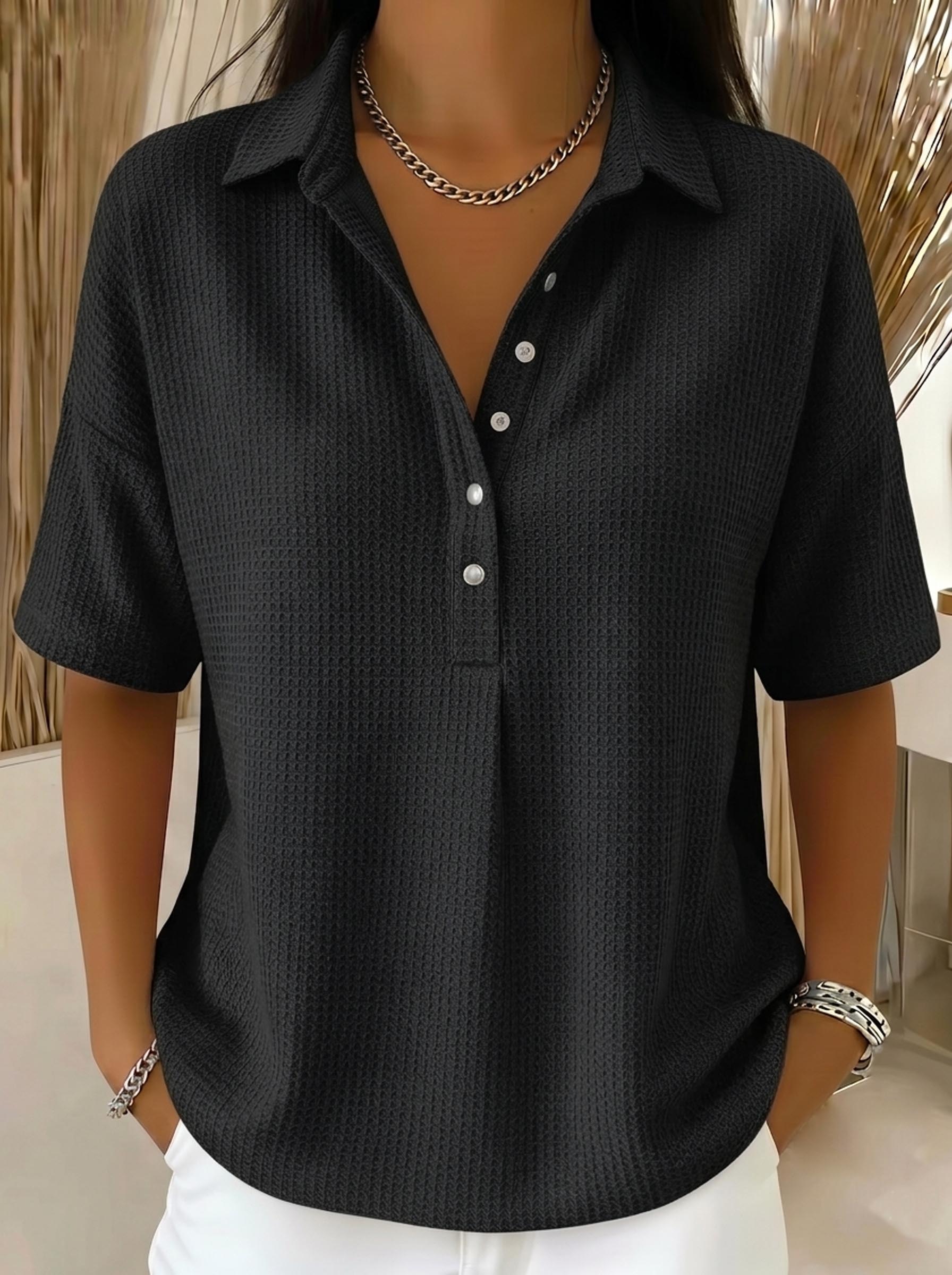 CLEARANCE SALEš„ Women's Air-Knit Polo Sweater