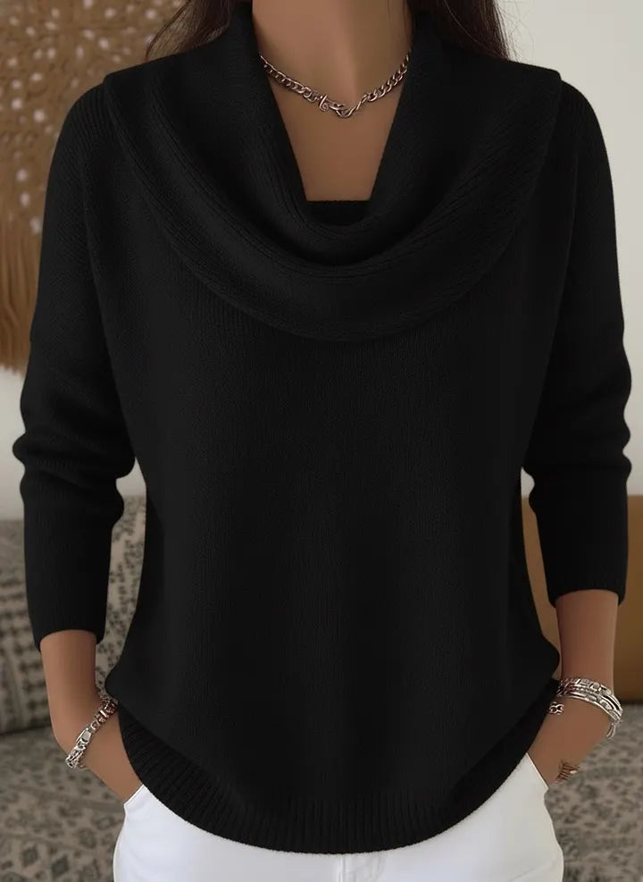 CLEARANCE SALE🔥 Women's Soft and Elegant Solid Color Ruffled Collar Sweater Top