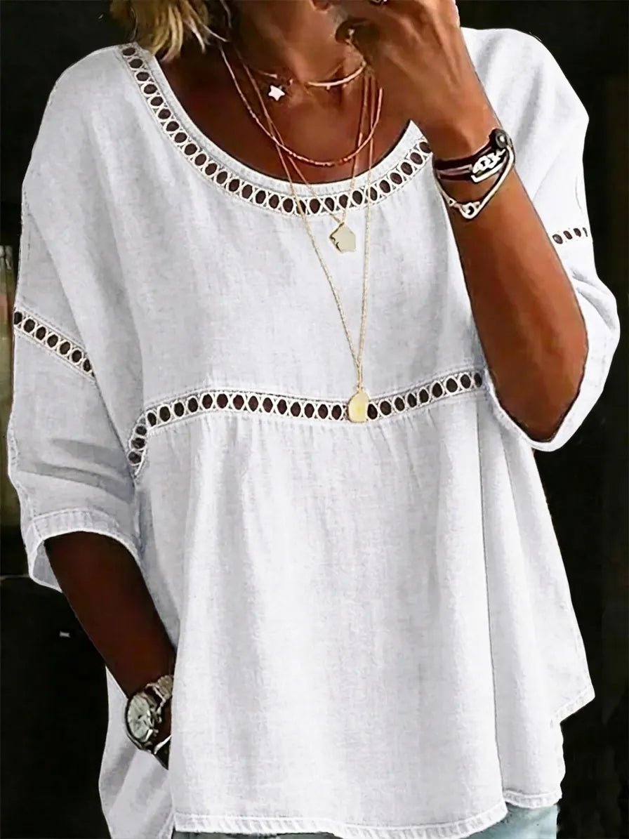 New Arrivals🔥 Women's Vintage Casual Loose Linen Blouse Shirt