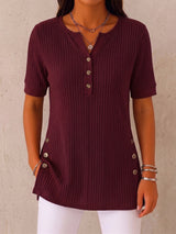 CLEARANCE SALE🔥 The Ultimate Everyday Soft-Ribbed Split-Hem Henley