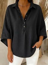 Denim Poncho Blouse