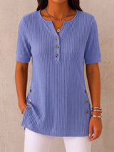 CLEARANCE SALE🔥 The Ultimate Everyday Soft-Ribbed Split-Hem Henley