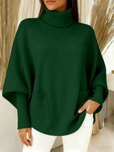 🎄 New Arrivals🔥 Women's Fashionable Casual Solid-Color High-Neck Sweater