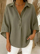 Denim Poncho Blouse