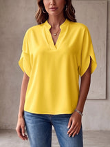 Chiffon V-Neck Top